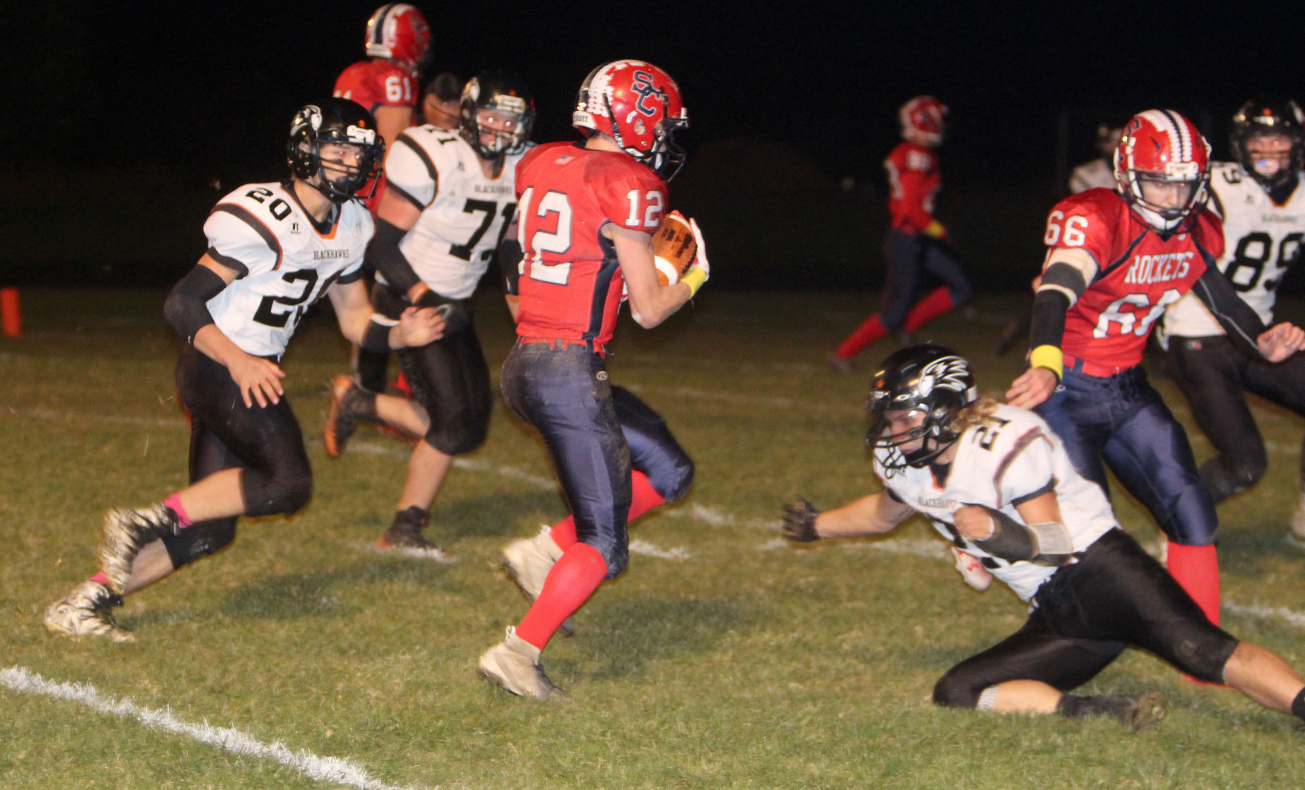 Bloomer football at Spencer/Columbus 10-26-18